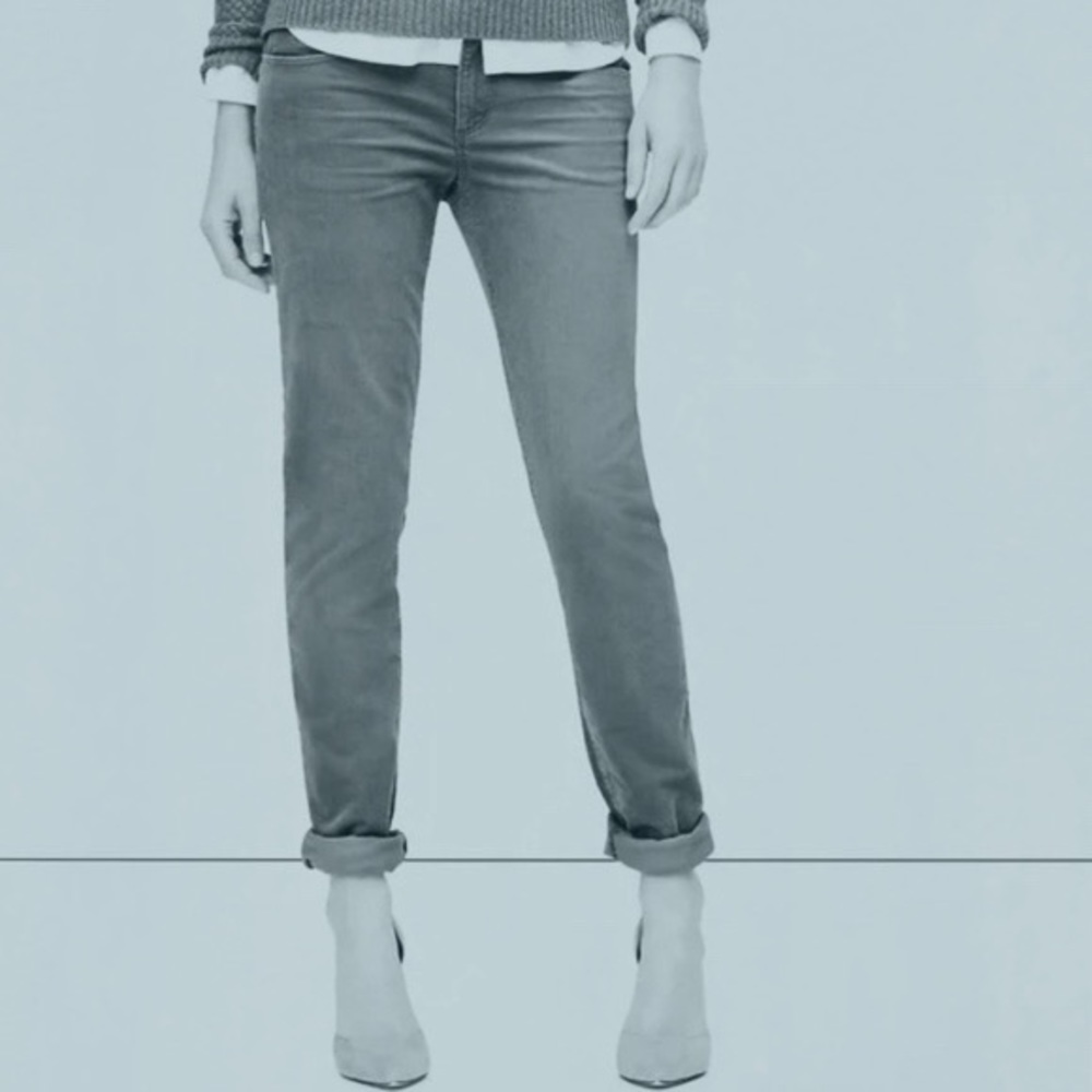 LOFT gray Relaxed Skinny Cords